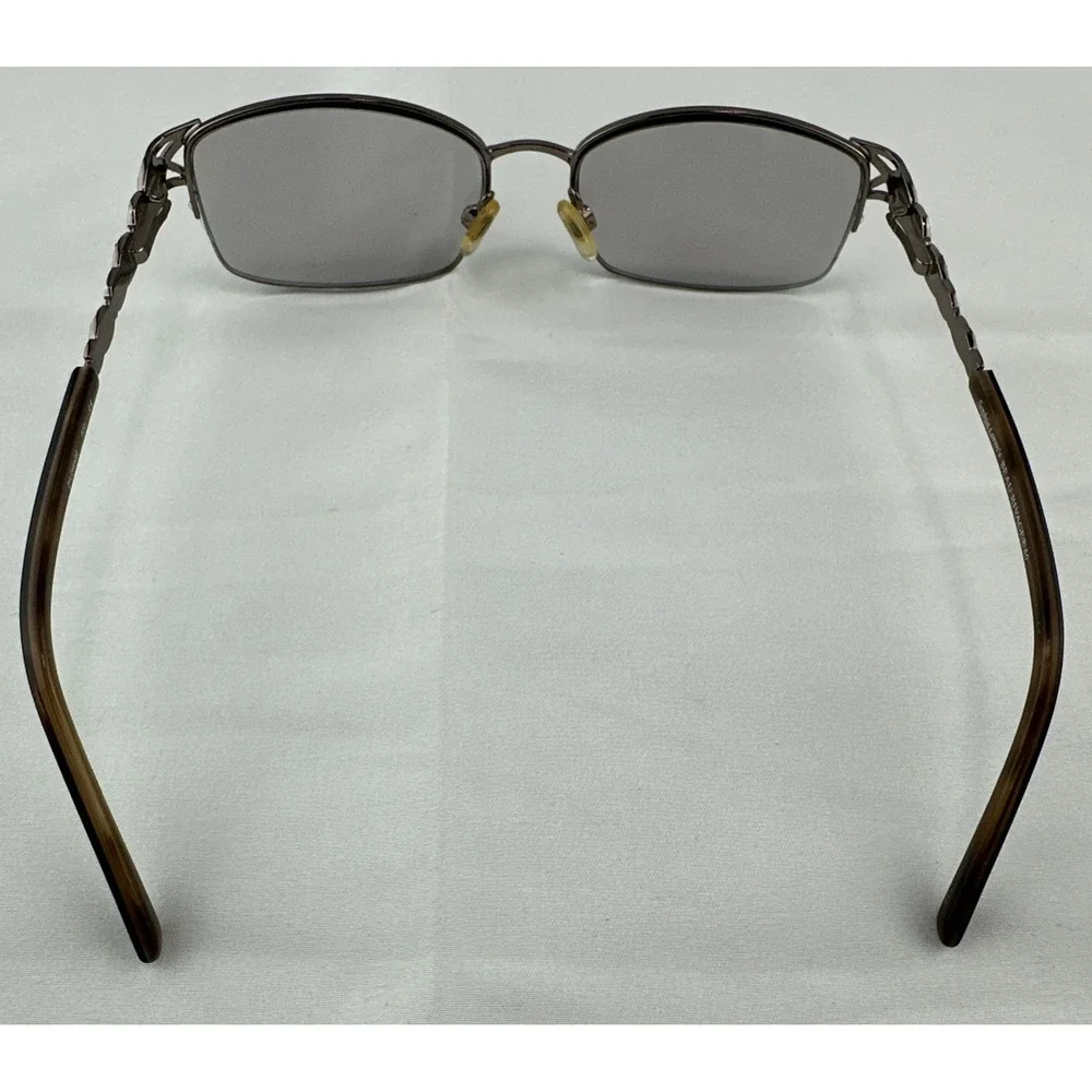 Sophia Loren's Beau Rivage 60 Eyeglasses Frame Women's Gunmetal Half‎ Rim 53-17